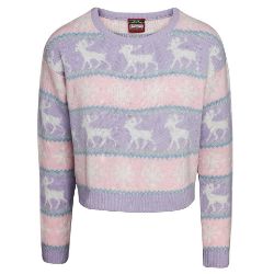 The Christmas Shop Women's Boxy Nordic Jumper